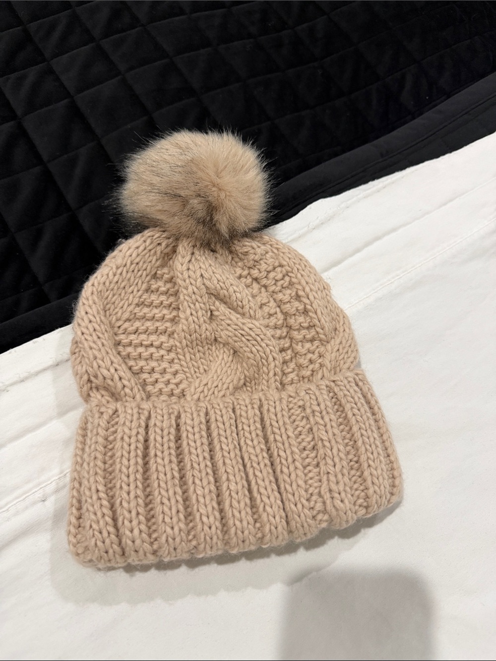 H&M Cable Knit Pom-Pom Beanie
